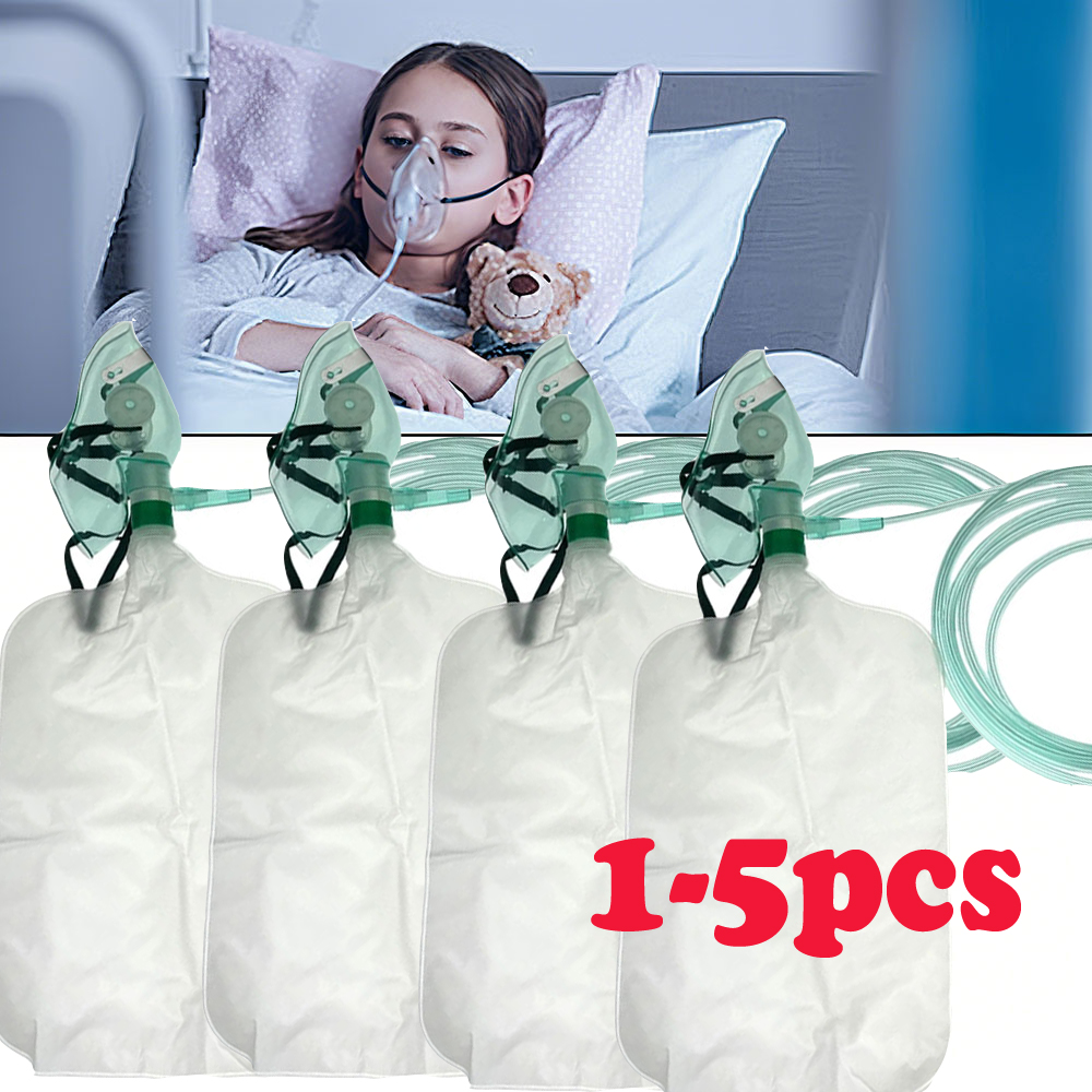 Oxygen Mask Non-Rebreather - 1-5PCS Adult Non-rebreather oxygen mask (oxygen