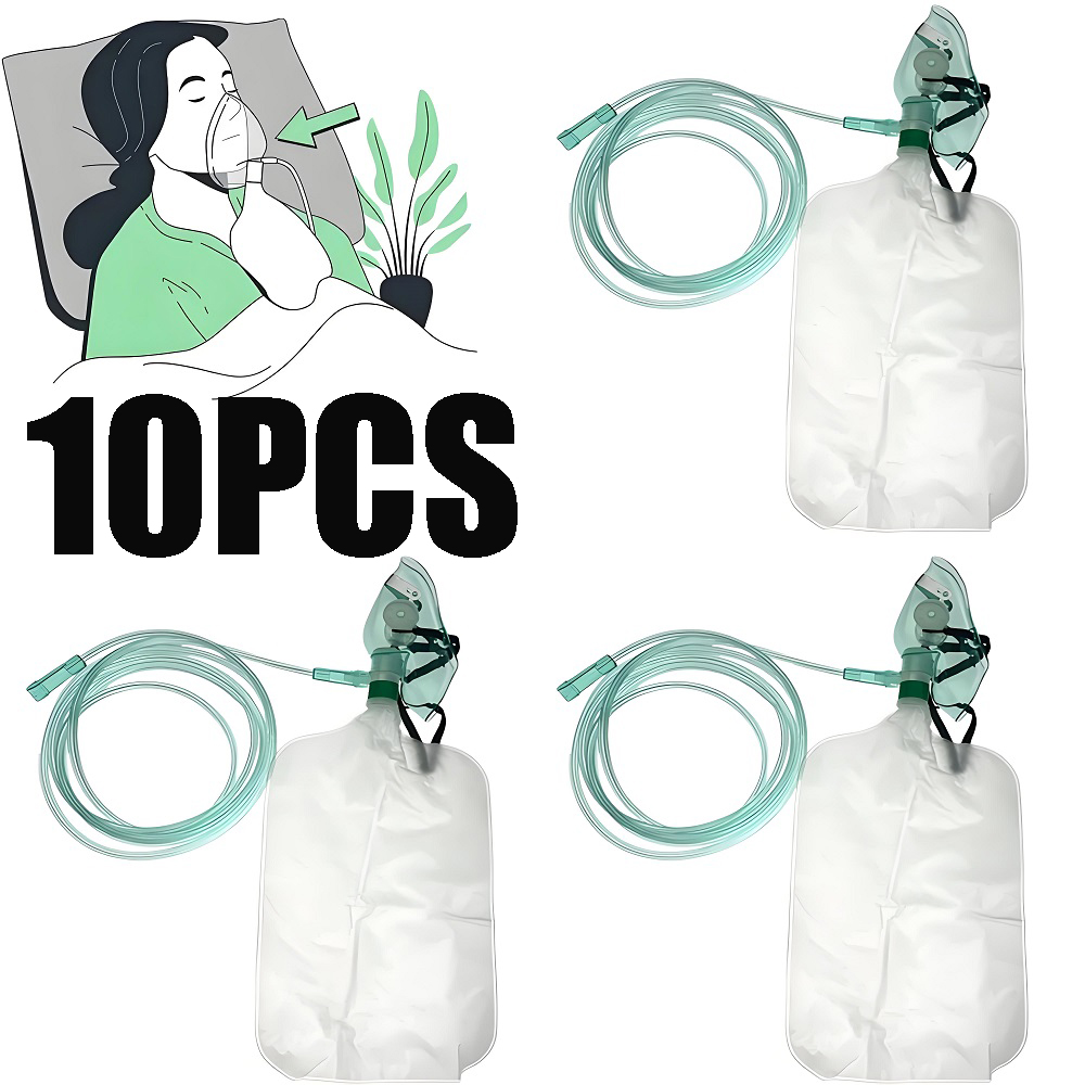 Oxygen Mask Non-Rebreather - 10PCS Adult Non-rebreather oxygen mask (oxygen