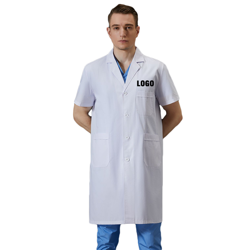 Medical Lab Logo - Personalised Unisex Lab Coats for Men