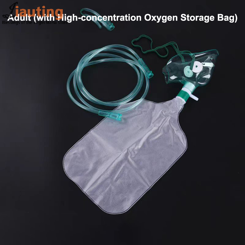 Oxygen Mask Non-Rebreather - 1pcs Adult/Child High Concentration Oxygen Face