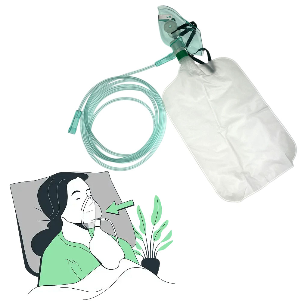 Oxygen Mask Non-Rebreather - 5-20Pcs Adult Non-rebreather oxygen mask （oxygen