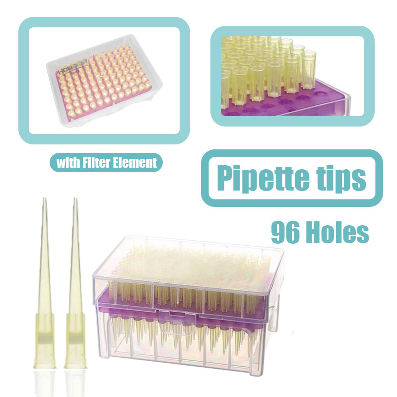 Lab Pipette Tip - 200ul 96holes Plastic Pipette Tip Lab
