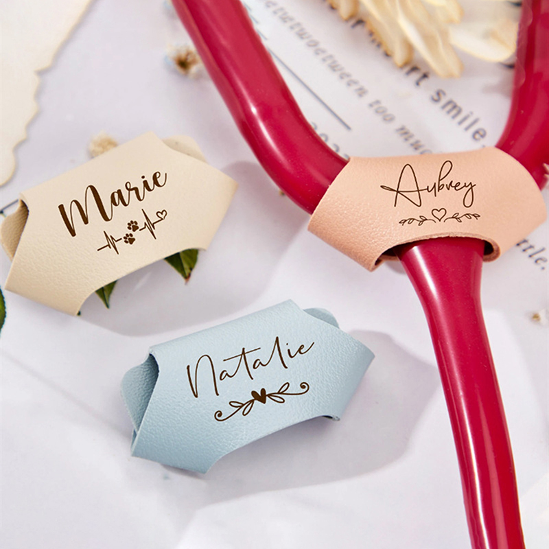 Personalized Leather Stethosco - Medical Lab Logo recension och pris