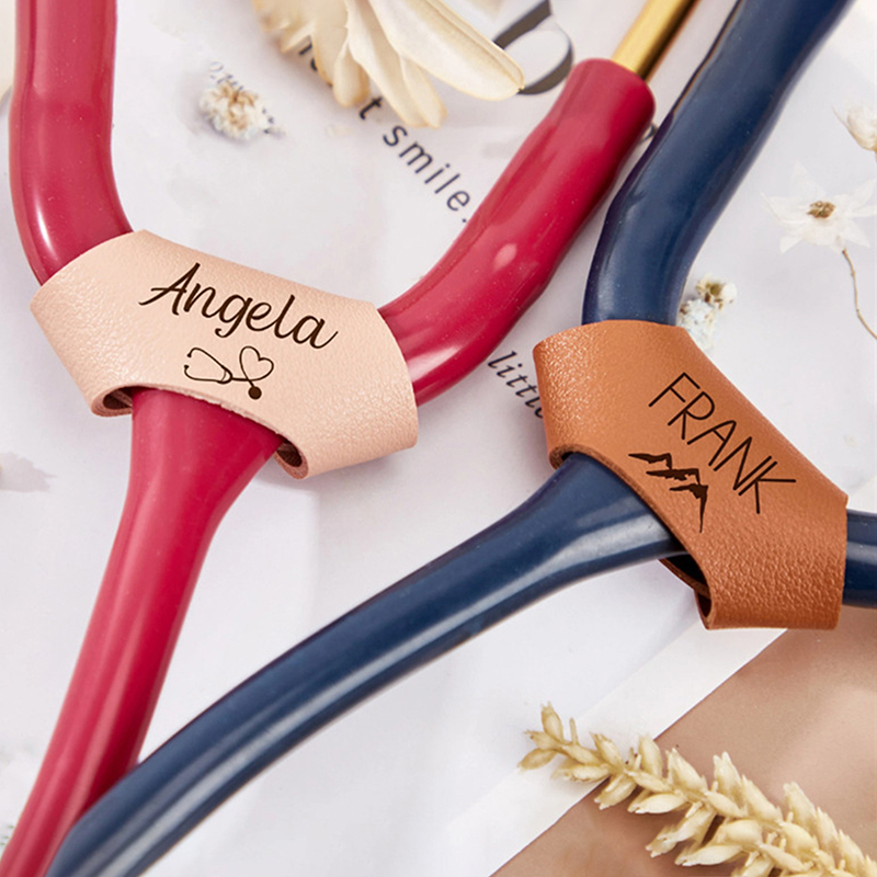 Personalized Leather Stethosco - Medical Lab Logo recension och pris