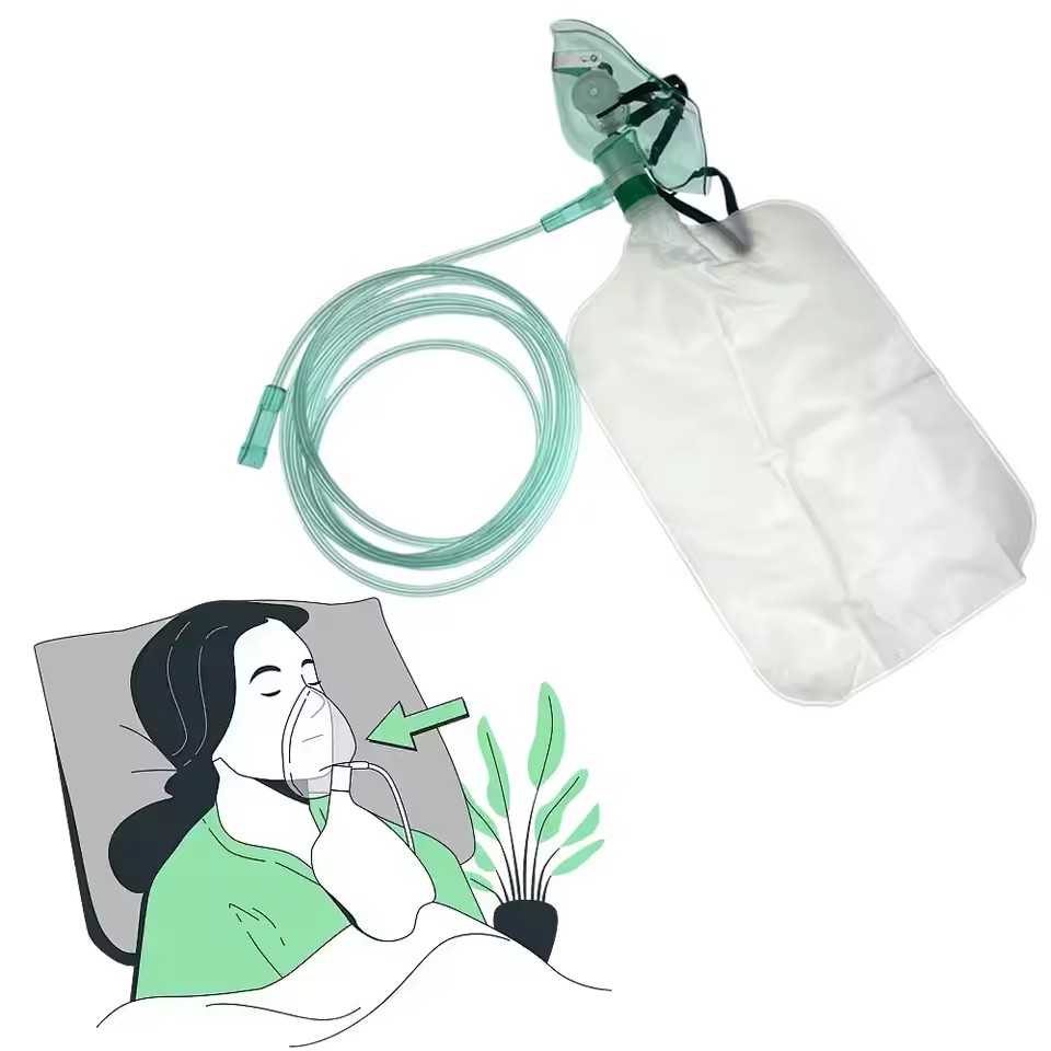 Disposable Adult High Concentr - Oxygen Mask Non-Rebreather recension och pris