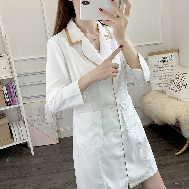 white short beauty uniform dre - Medical Lab Logo recension och pris