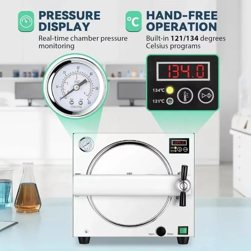 New 18L Vertical Dent Autoclav - Medical Lab Units recension och pris