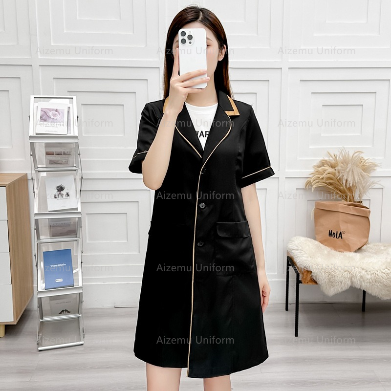 black beauty uniform with beau - Medical Lab Logo recension och pris