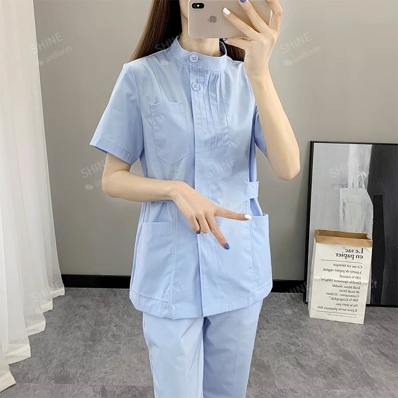 Pink Nurse Uniforms Short Slee - Medical Lab Logo recension och pris