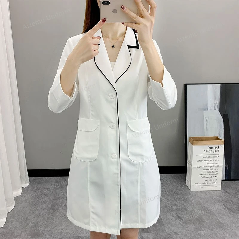 Women Short Spa Uniforms logo  - Medical Lab Logo recension och pris