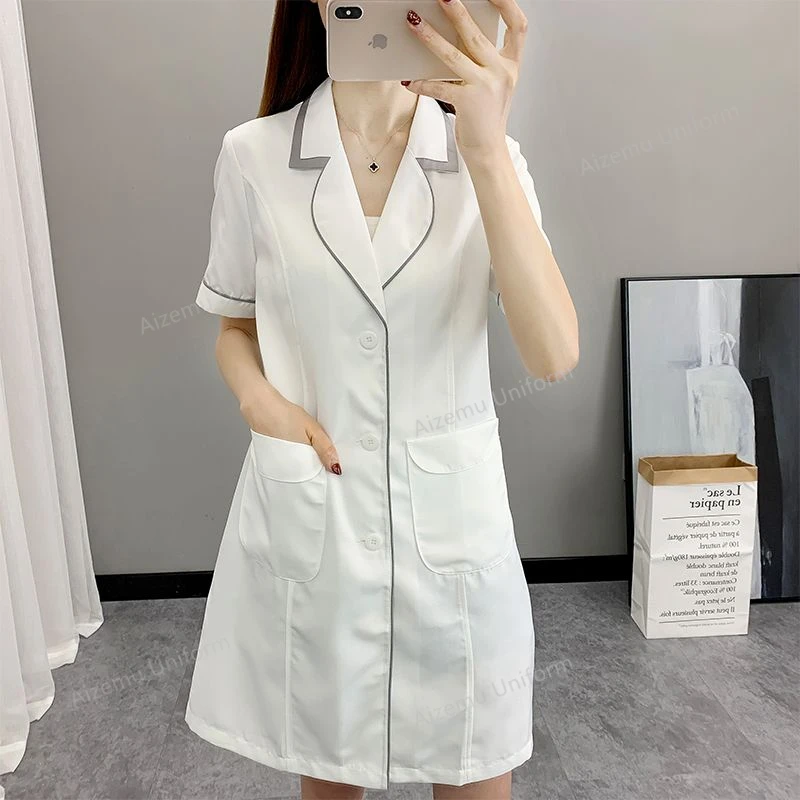 Women Short Spa Uniforms logo  - Medical Lab Logo recension och pris
